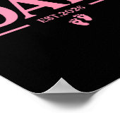 Dad Of Girl Est. 2026 Dad Est. 2026 Expect Baby 20 Poster (Hoek)