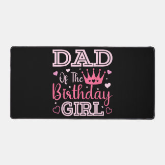 Dad of The Birthday Girl Cute Pink Matching Family Bureaumat