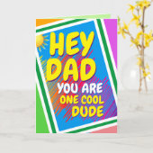 DAD - One Cool Man Kaart (Gele Bloem)