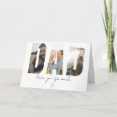 DAD Photo Collage Card – Custom Message Bedankkaart (Voorkant)