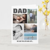 DAD Photo Collage | Fijne vaderdag Kaart (Gele Bloem)