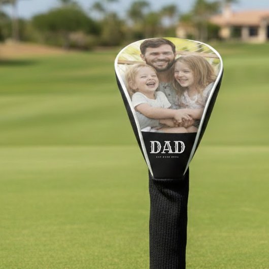 Dad Photo Established Golfheadcover