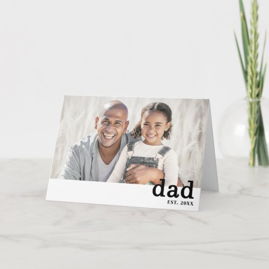Dad Photo Simple Father's Day Kaart (Voorkant)