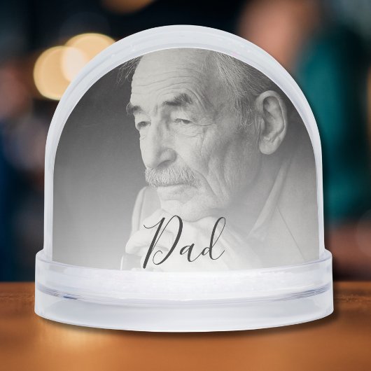 Dad Photo Tribute Sneeuwbol