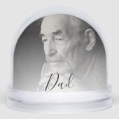 Dad Photo Tribute Sneeuwbol (Voorkant)