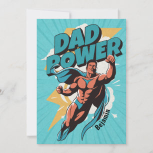 Dad Power Gepersonaliseerde Vaderdag Kaart