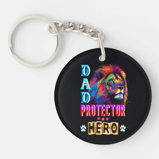 Dad Protector Hero Sleutelhanger (Voorkant)