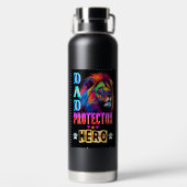Dad Protector Hero Waterfles (Achterkant)