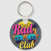 Dad Rad Club Retro Zomervibes - Vaderdag Sleutelhanger (Voorkant)