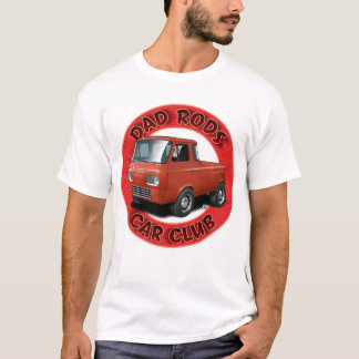 Dad Rods Car Club Rode Van Omhoog Auto T-Shirt