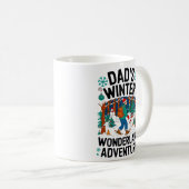 Dad’s Winter Wonderland Adventure Design Koffiemok (Voorkant rechts)
