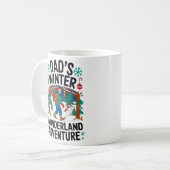 Dad’s Winter Wonderland Adventure Design Koffiemok (Voorkant links)