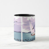 "DAD" Sailboat Ringer Mug (Centre)