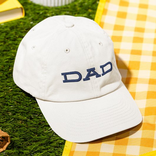 Dad Simple Cool Moderne Typografie Custom Geborduurde Pet