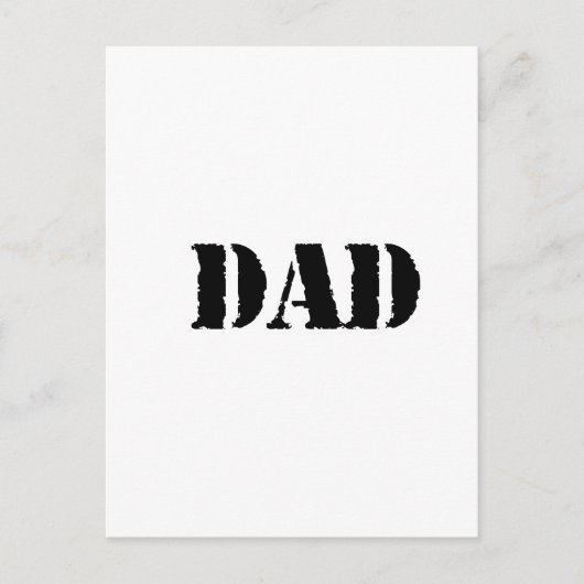 DAD Simple vaderdag gift Briefkaart (Voorkant)