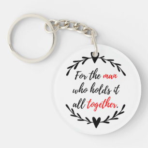 Dad Sleutelhanger Holder - Sentimental Gift voor V