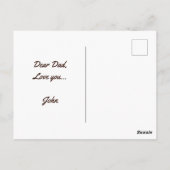 Dad Son Bonding Vaderdag Quote Fotocamping Briefkaart (Achterkant)