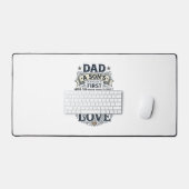 Dad Son Hero Daughter Love Vintage Typography Shir (Clavier et souris)