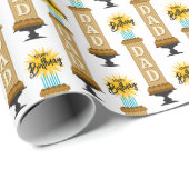 Dad Tall Chocolate verjaardagstaart Cadeaupapier (Rol Hoek)