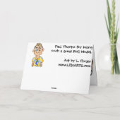 Dad, Thanks for Being Such a great roll model! Bedankkaart (Achterkant)