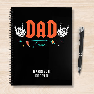 Dad The Fatherhood Tour Trendy gepersonaliseerde n Notitieboek