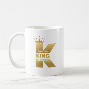 Dad The Kung Gold Creative Typography Koffie Mok