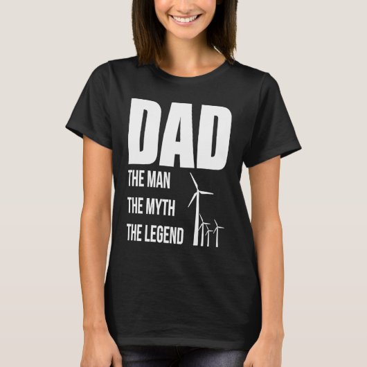 Dad The Man The Myth The Legend Papa Fathers Day T-shirt (Voorkant)