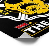 Dad The Myth Legend Fireman Gift Proud Firefighter Poster (Hoek)