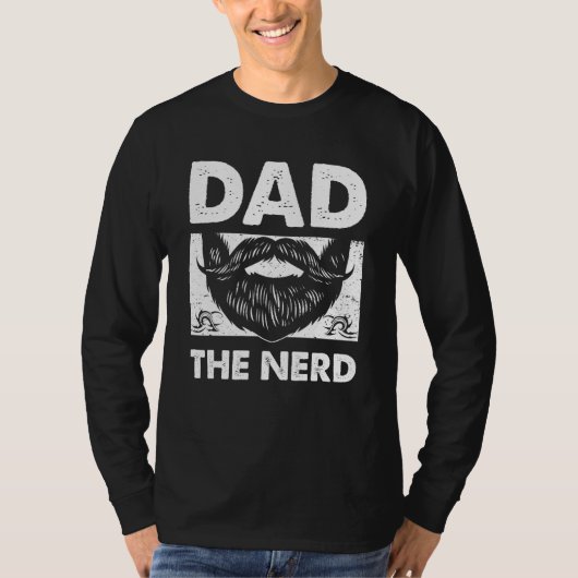 Dad the Nerd Conservative Daddy Protective Father  T-shirt (Voorkant)