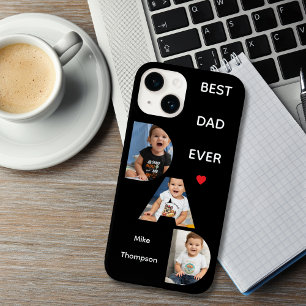 DAD-typografie 3 Foto Zwart Minimalistisch iPhone Case-Mate iPhone 14 Hoesje