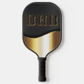 DAD  Typografie Monogram Vaderdag Cadeaus Pickleball Paddle (Voorkant)
