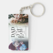 'DAD' u bent de beste 2 fotocollage Sleutelhanger (achterkant)