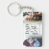 'DAD' u bent de beste 2 fotocollage Sleutelhanger (Voorkant)