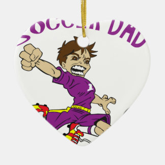 DAD VAN HET VOETBAL KERAMISCH ORNAMENT