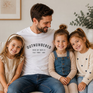 Dad van Meisjes T-Shirt Vaderdag voor de papa va