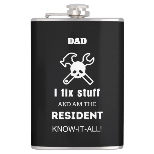 DAD Verjaardag Cadeau Mannen Funny Unique OPA MAN Heupfles (Voorkant)