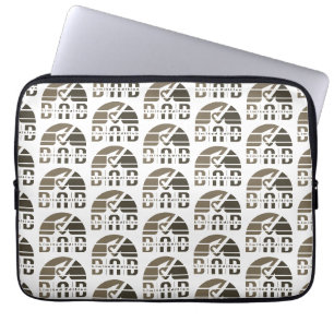 Dad Vintage & Retro: vaderschap als visuele emotie Laptop Sleeve