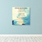 DAD ZAL JE OOIT GEdicht WETEN Canvas Afdruk (Insitu (Houten vloer))