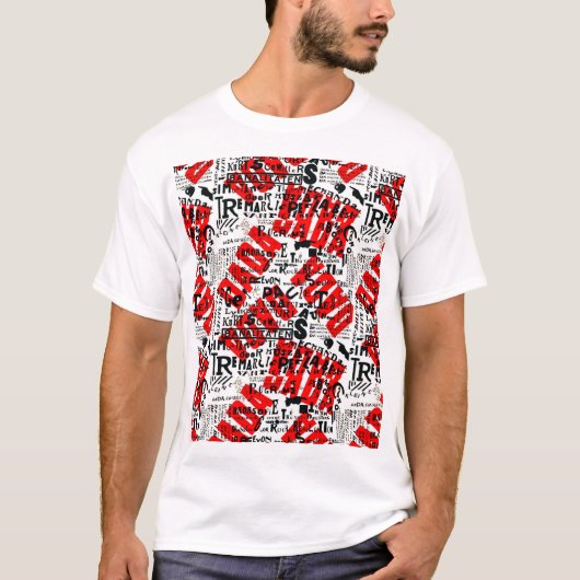 DADA ART POSTER DESIGN BY THEO VAN DOESBURG T-SHIRT (Voorkant)