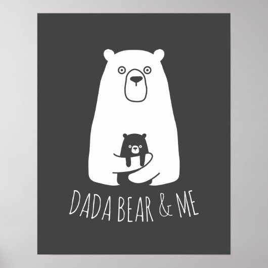 DADA-BEER & ME | Pap Kinder Dochter Son Dada Beer Poster (Voorkant)