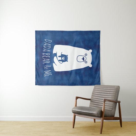 DADA-BEER & ME | Pap Kinder Dochter Son Dada Beer Wandkleed (In Situ (horizontaal))