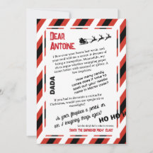 DADA Brief van de Kerstman De slee die het geheuge