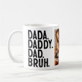 DADA DADDY DAD BRUH Custom PHOTO VADERDAG Koffiemok (Links)
