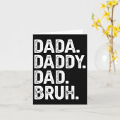 Dada Daddy Papa Bruh T-shirt Cadeaus Mannen Grappi Kaart (Gele Bloem)
