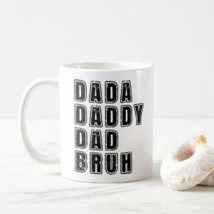 Dada Daddy Papa Bruh Vintage Papa Grappige Spreuke Koffiemok