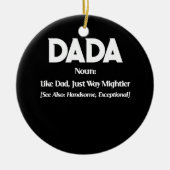 Dada Definition Retro Vaderdag Keramisch Ornament (Voorkant)