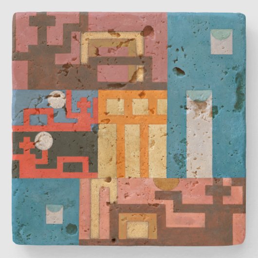 Dada Figures | Sophie Taeuber-Arp | Stenen Onderzetter (Voorkant)