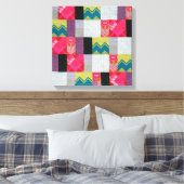 Dada Flowers Garden | Sophie Taeuber-Arp | Canvas Afdruk (Insitu (Slaapkamer))