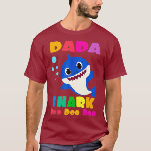 Dada haai grappig vaders dag cadeau voor Mannen va T-shirt