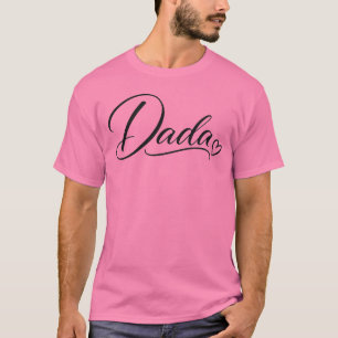 Dada Hart Elegante Typografie Vaderdag T-shirt